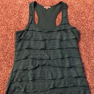 Charlotte Russe teal racer back tank top